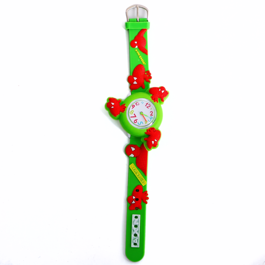 GuardSpin superhero spinner watch green silicone band