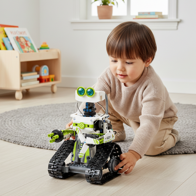 STEM learning robot taught with Scratch drag-and-drop coding