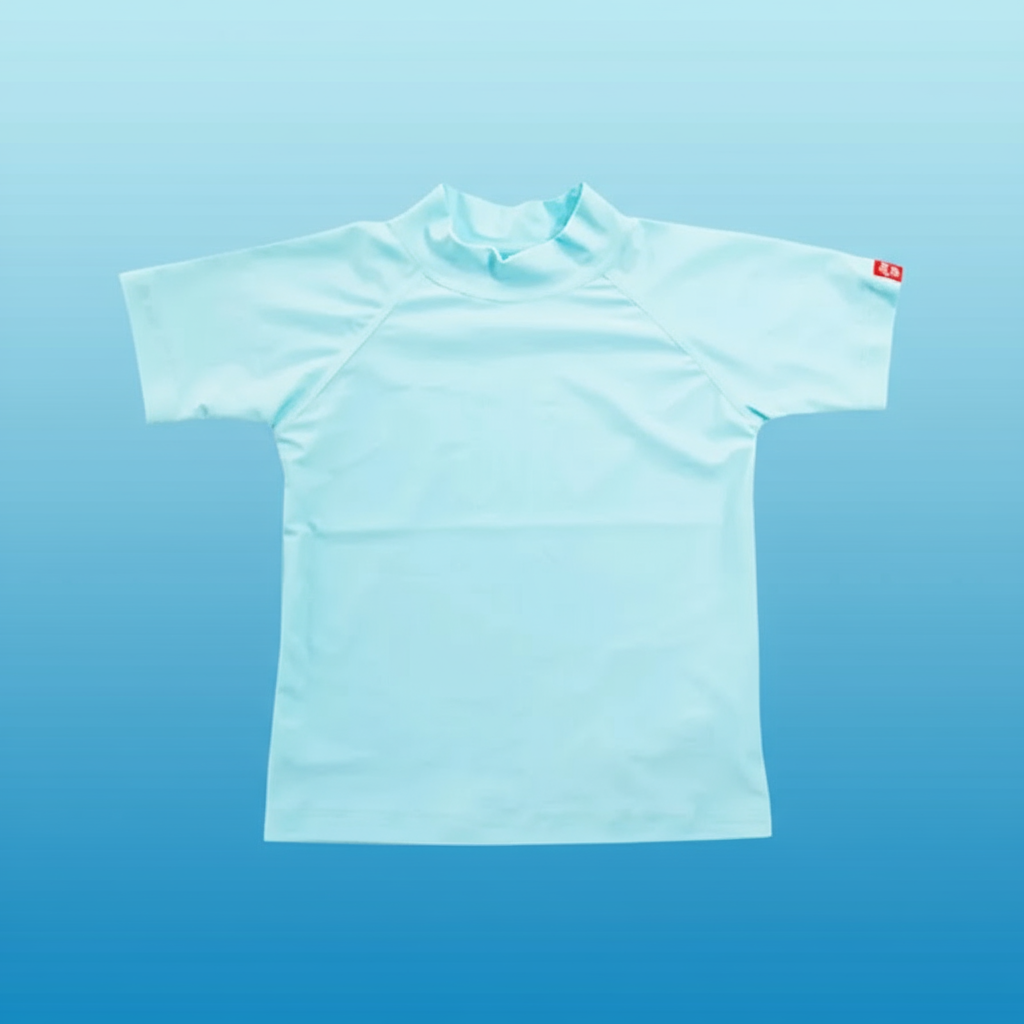 GlowDip kids swim shirt light blue