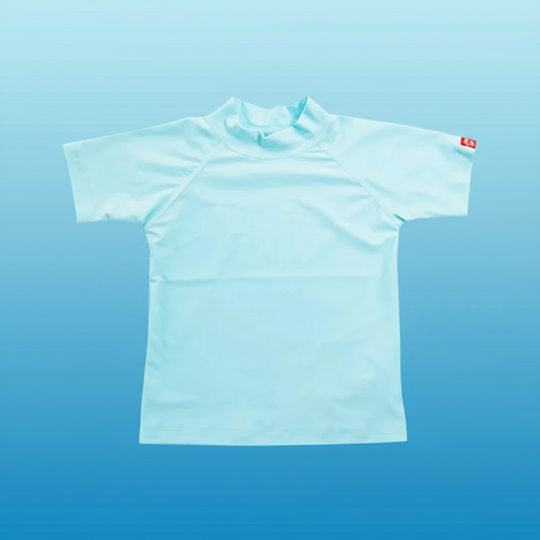 GlowDip kids swim shirt light blue