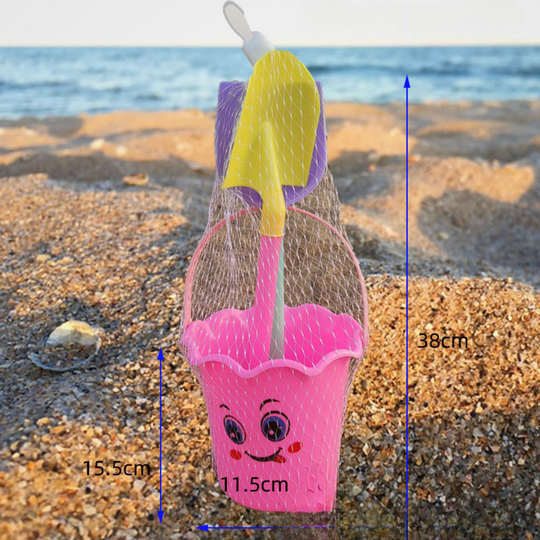 SandJoy beach toy set lace pattern tub 3-piece