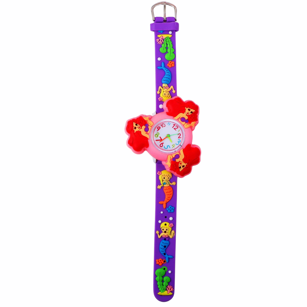 WaveSpin mermaid spinner watch purple