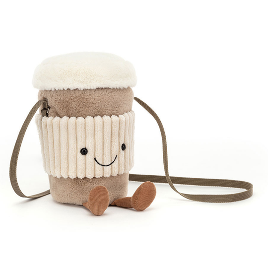 CoffeeCarry – Coffee To-Go Plush Crossbody Bag