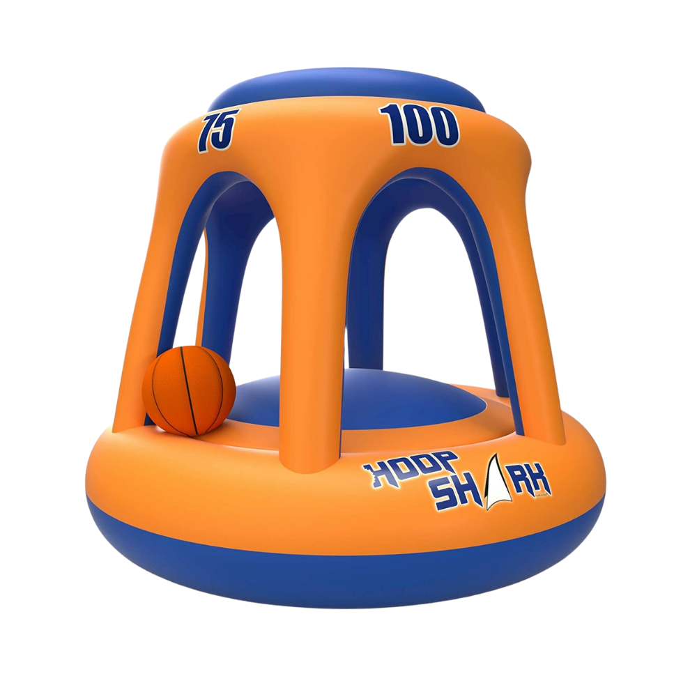 PoolDunk inflatable pool basketball hoop orange