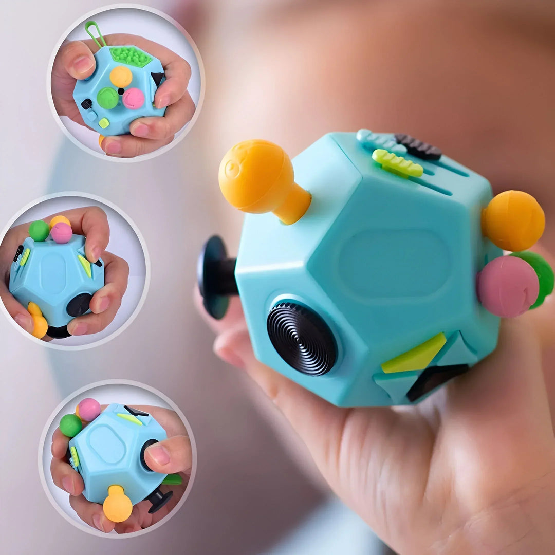 Compact sensory cube for kids focus and calm