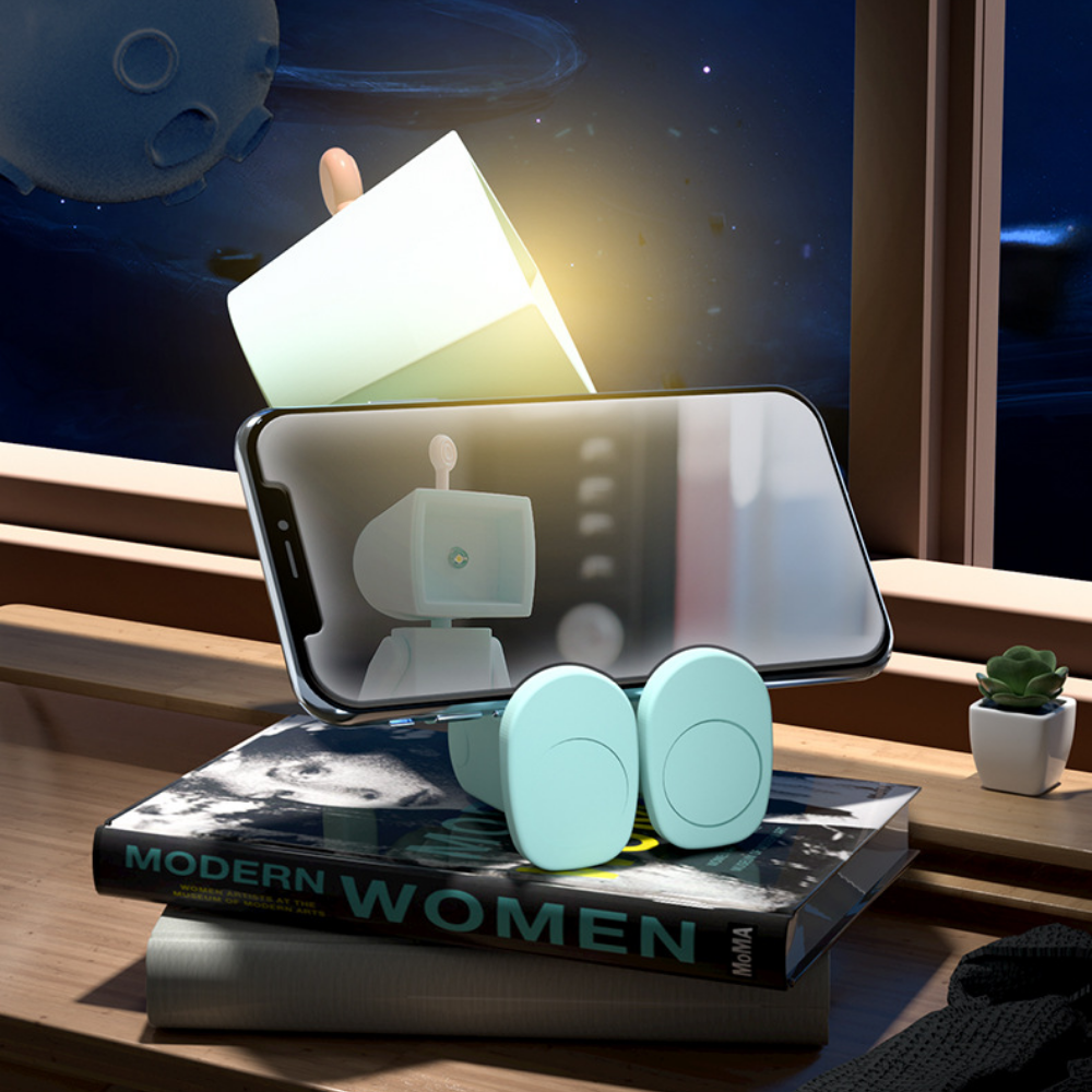 RoboGlow – Magnetic Robot Night Light with Adjustable Design