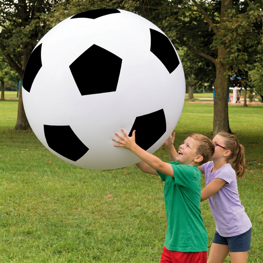 Giant football for active running and kicking