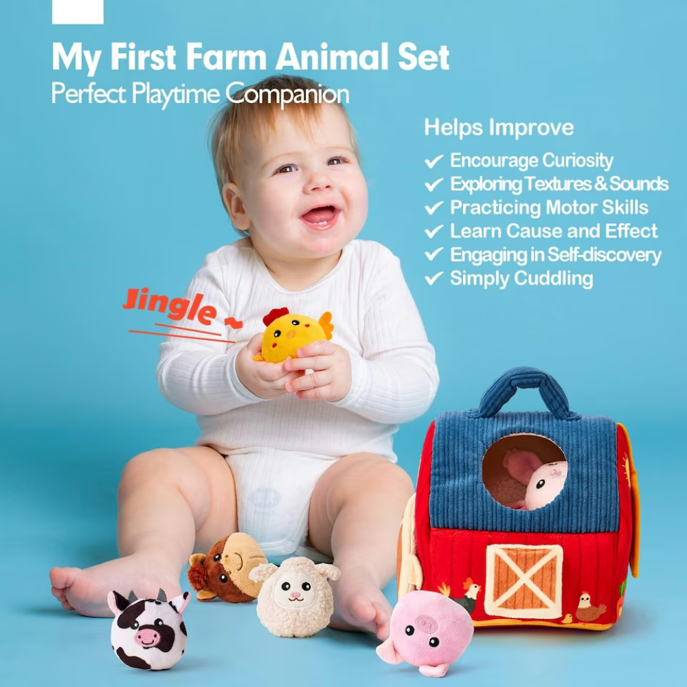 BarnPlay – Soft Farm Playset with Plush Animals