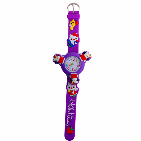 PurrSpin cat spinner watch purple