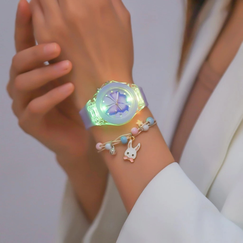 Magical butterfly watch set brings sparkle to her day
