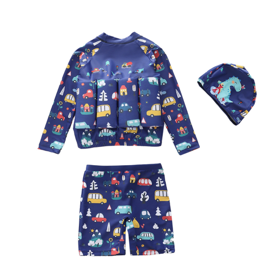 Adjustable buoyancy swim set for swim lessons