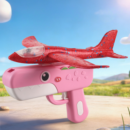 AeroLaunch dinosaur plane launcher pink