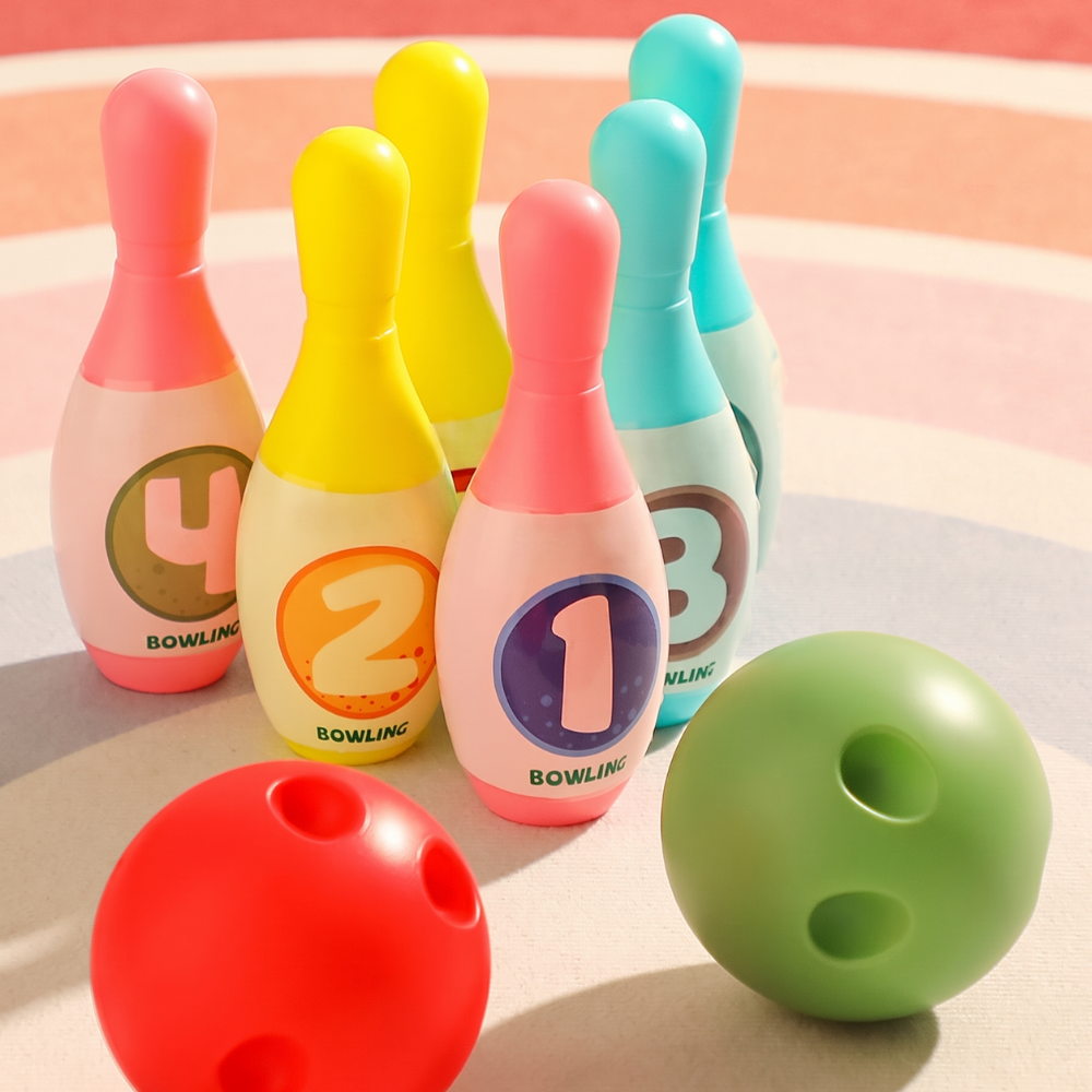 DinoBowl set with 6 pins and 1 ball