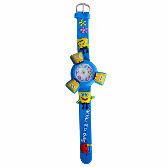 SunnySpin cartoon spinner watch blue