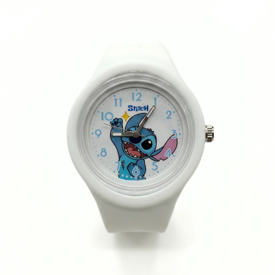 PixiePal character kids watch round white