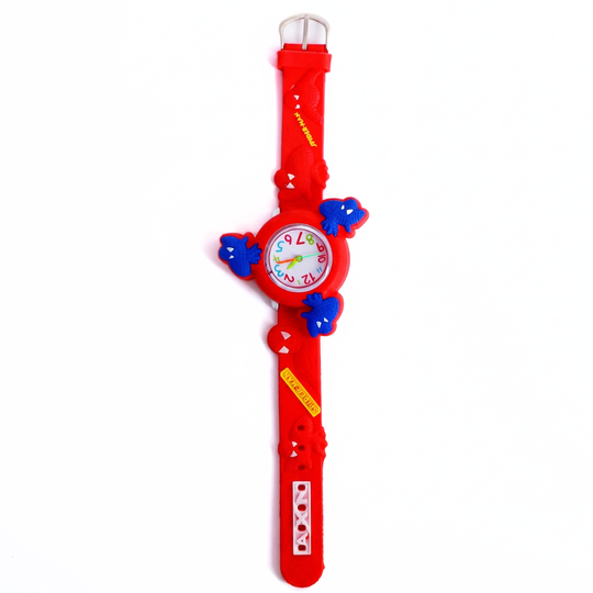 GuardSpin superhero spinner watch red silicone band
