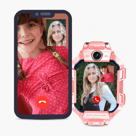 Kids smartwatch with face recognition screen unlocking