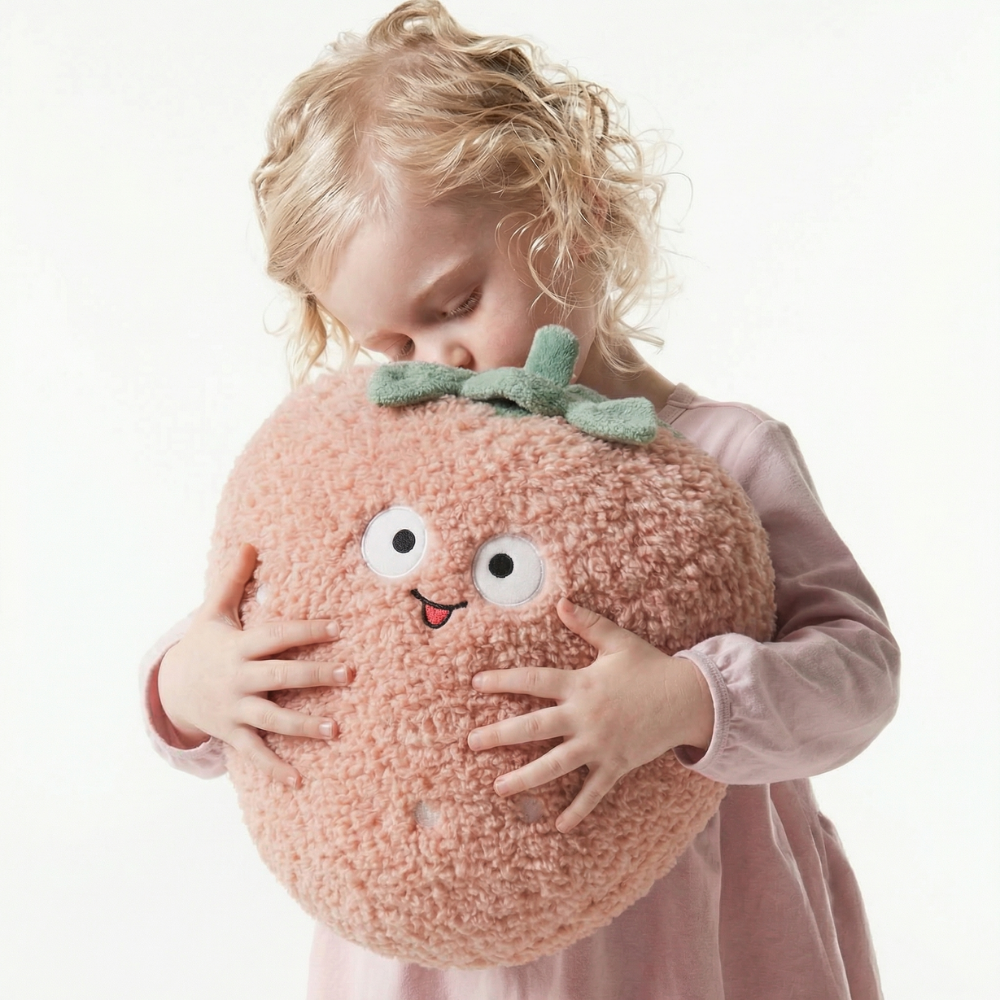 Strawberry Plush Toy for Baby — Clean & Comforting Companion