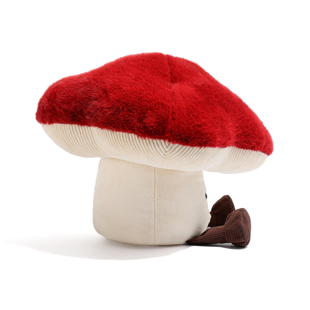 MushroomCuddle – Red Mushroom Plush Pillow