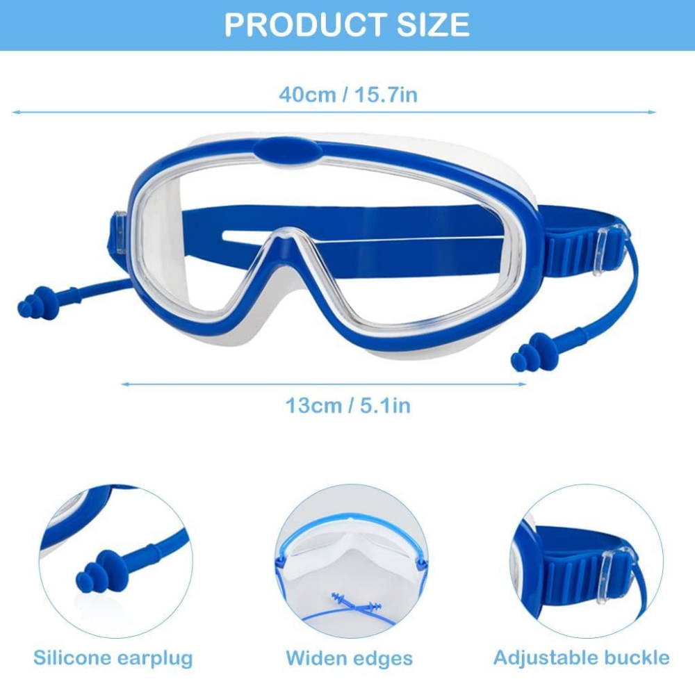 ClearWave Kids Swim Goggles — Leakproof Comfort for Clear Vision