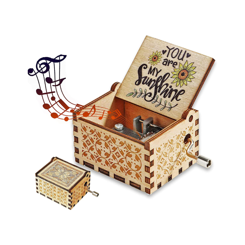 Cicimi Lullaby Woods Hand-Crank Music Box — Calming Bedtime Quality