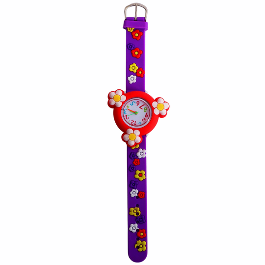 PetalSpin flower spinner watch purple