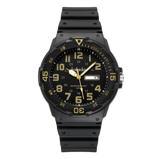 TitanGear boys sport watch black gold