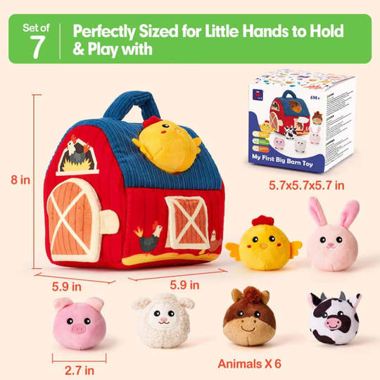 BarnPlay – Soft Farm Playset with Plush Animals