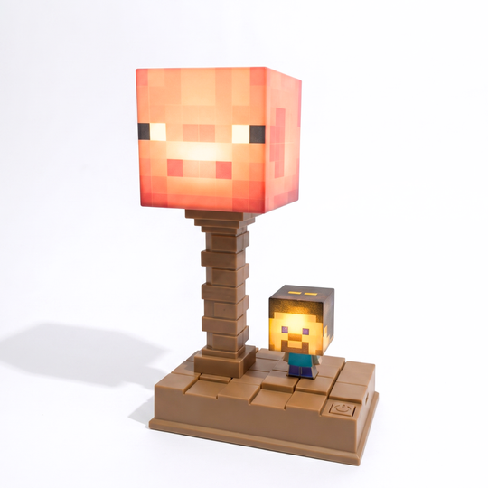 PixelGlow – Pixel Block Table Lamp with Gaming Design