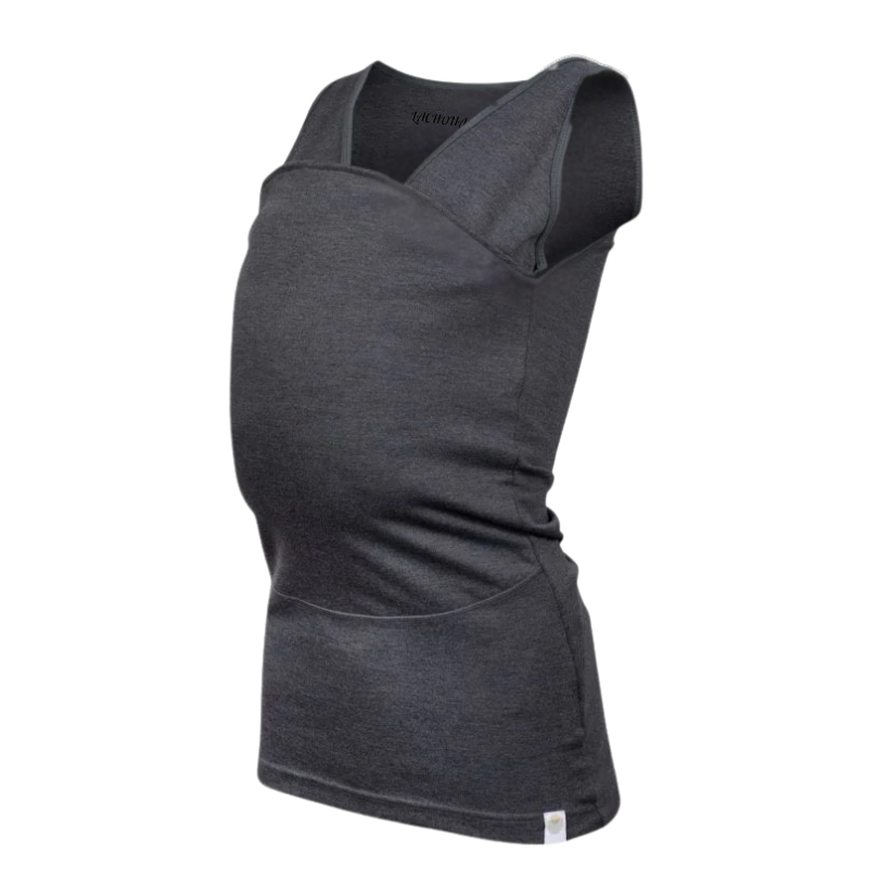 CarryClose babywearing tee grey mom fit