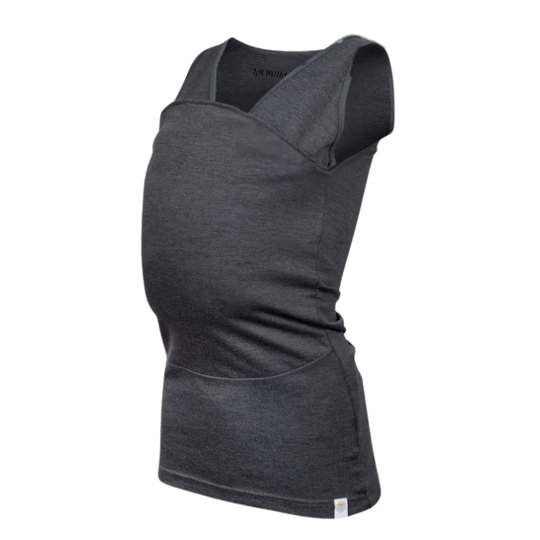 CarryClose babywearing tee grey mom fit
