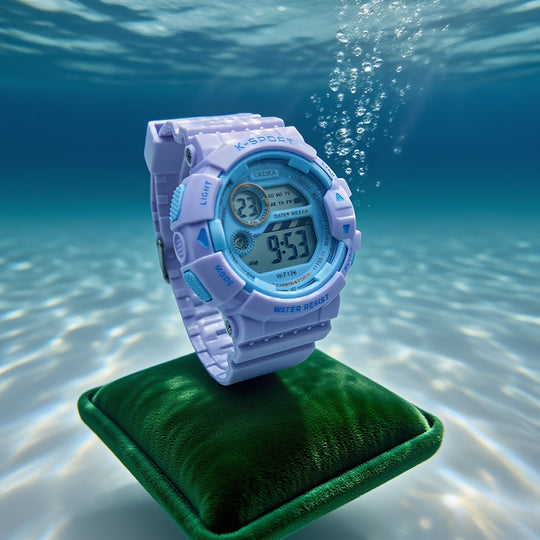 Girls digital sport watch with bright clear display