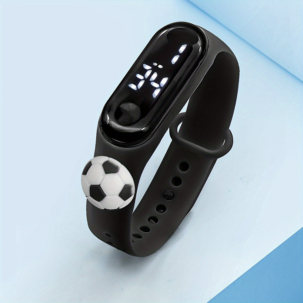GoalFlash LED football kids watch black