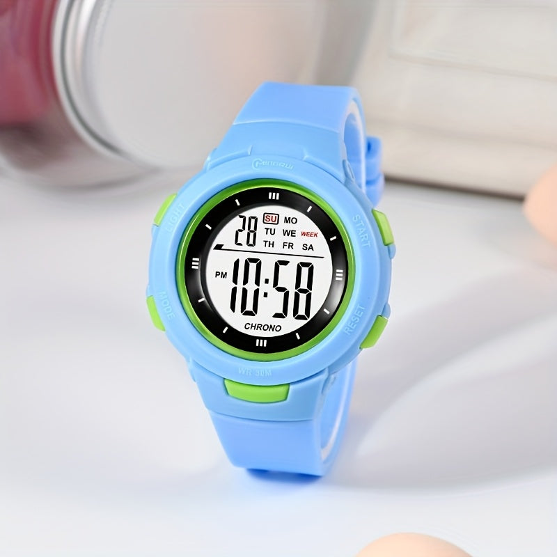 Reliable kids watch with rubber strap for energetic kids