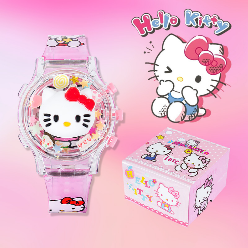 TwirlBeat pink kitten music watch lightweight and interactive
