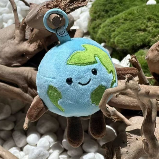 EarthCharm – Globe Plush Keychain