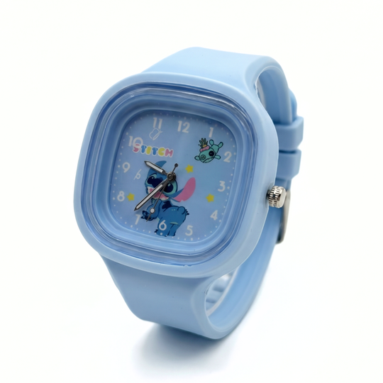 PixiePal character kids watch square blue