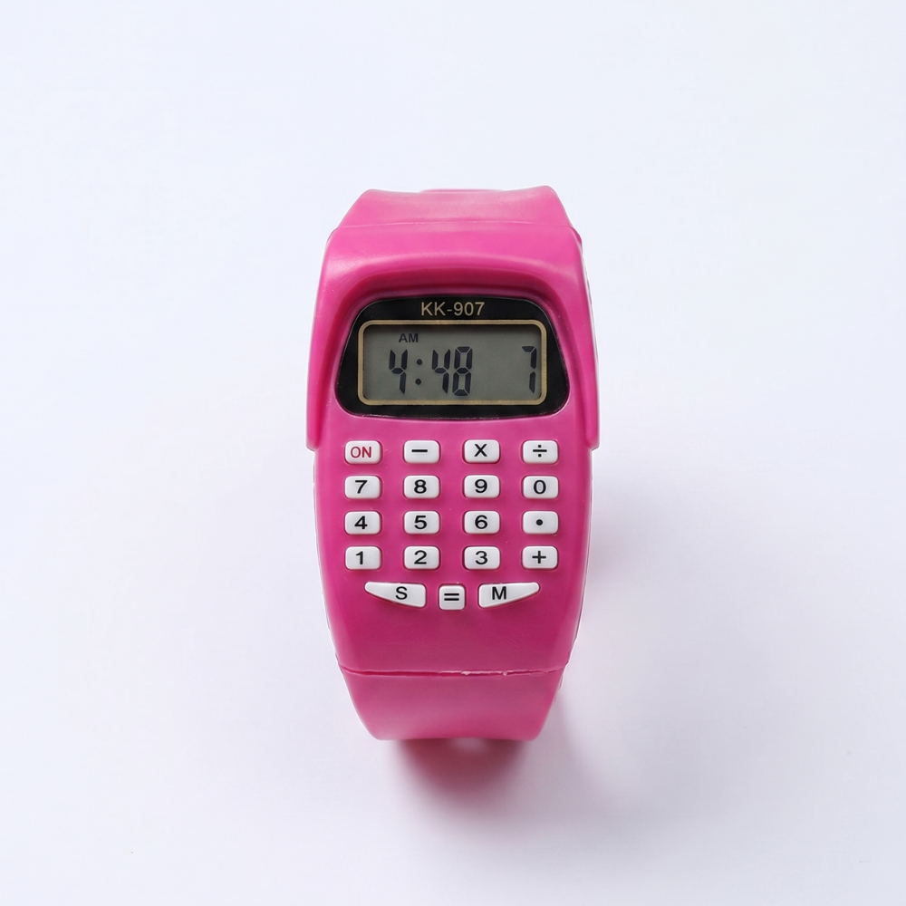 JellyMath kids calculator watch purple jelly silicone