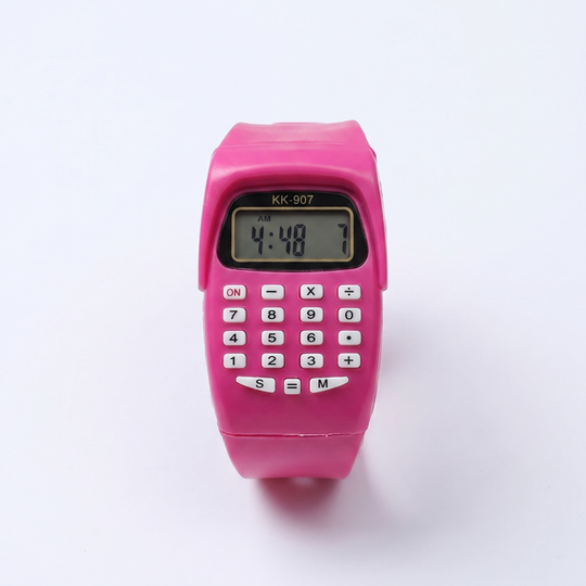 JellyMath kids calculator watch purple jelly silicone