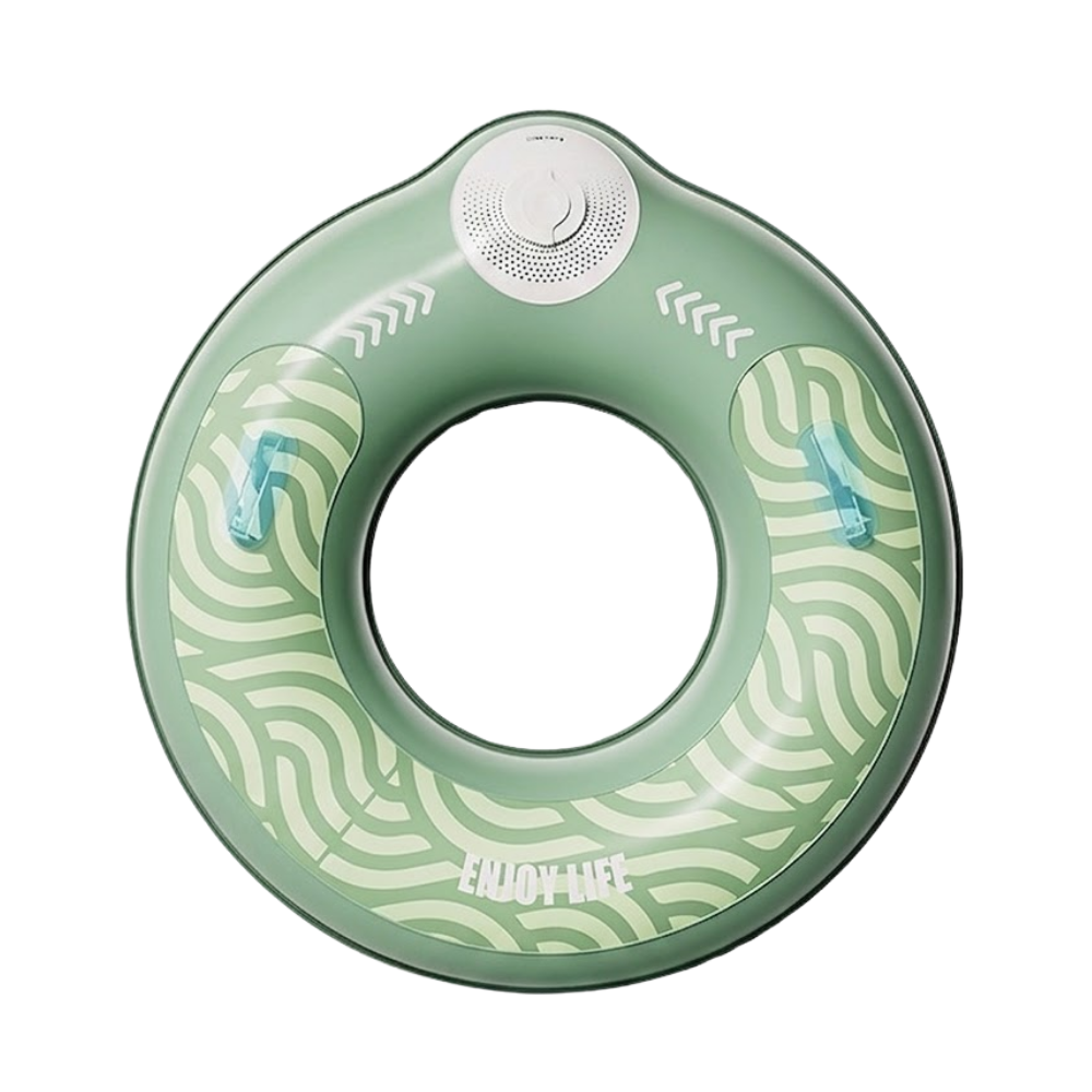 PuffRing swim ring built-in pump green