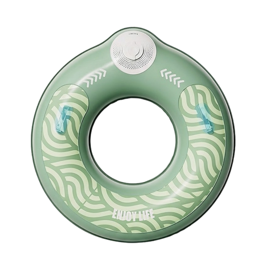 PuffRing swim ring built-in pump green