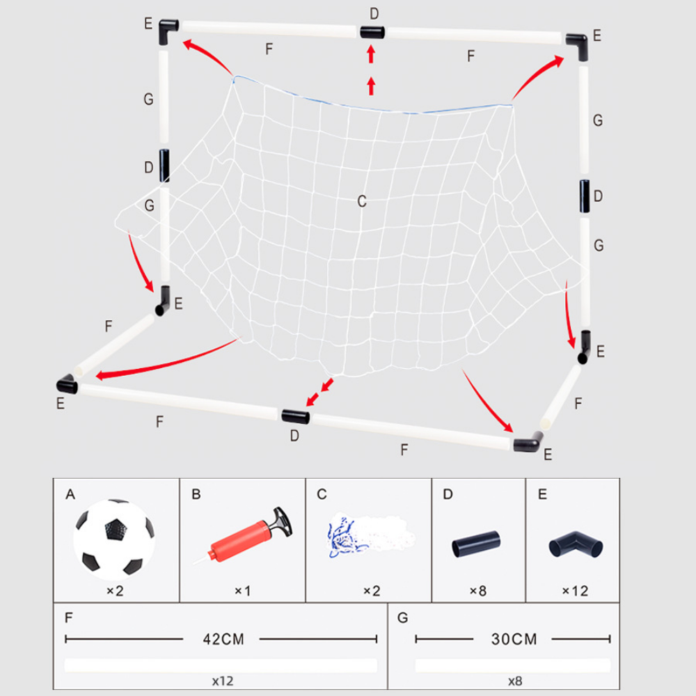 Soccer goal building coordination and confidence