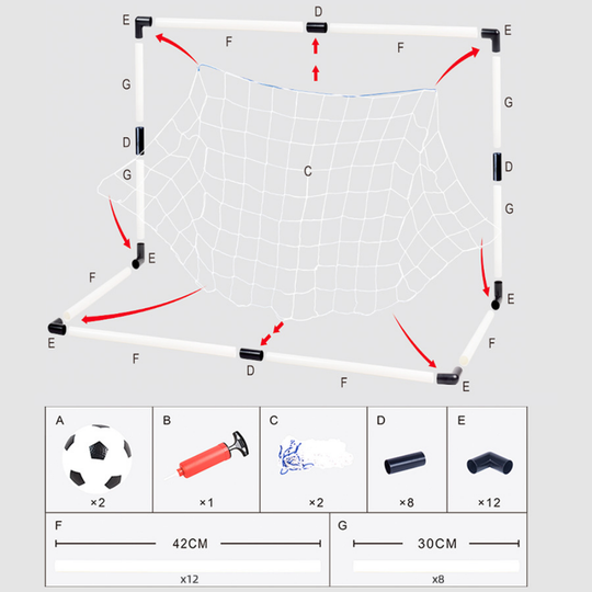 Soccer goal building coordination and confidence