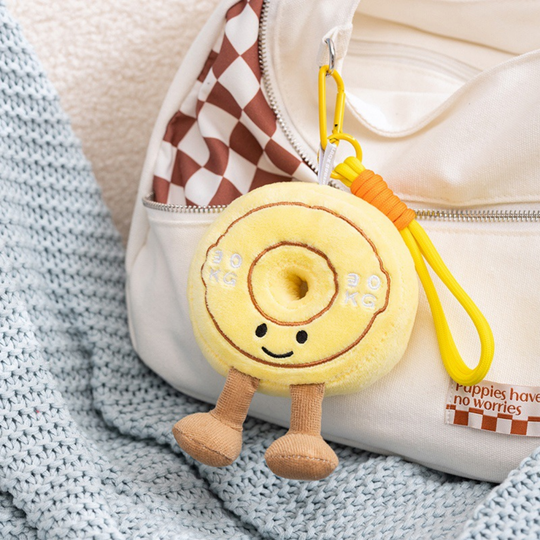 GymCuddle – Fitness Plush Keychain with Playful Design