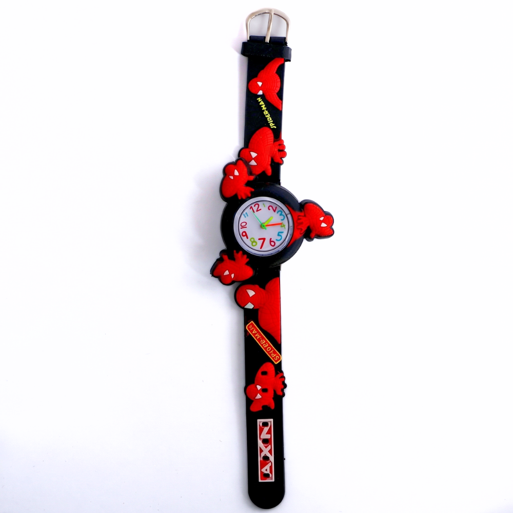 GuardSpin superhero spinner watch black silicone band