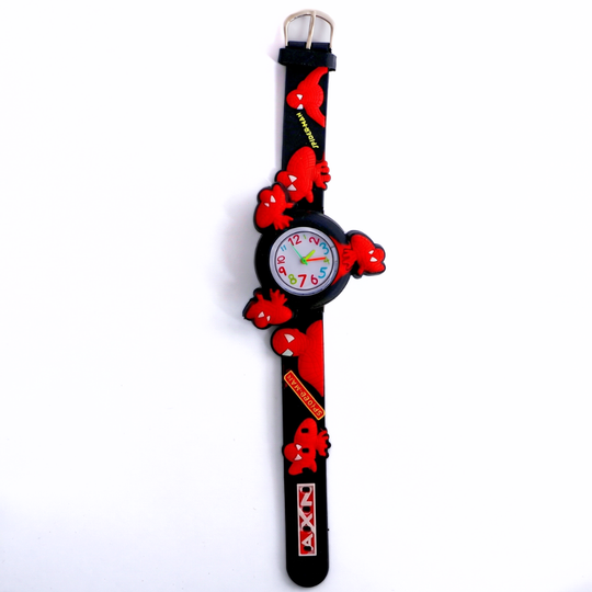 GuardSpin superhero spinner watch black silicone band