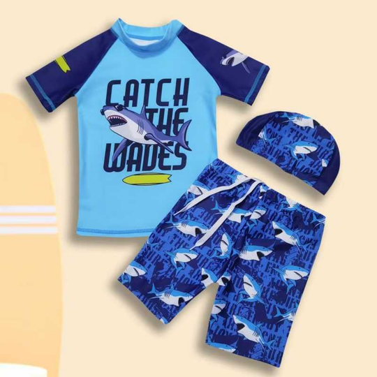 SurfPup boys swim set blue shark