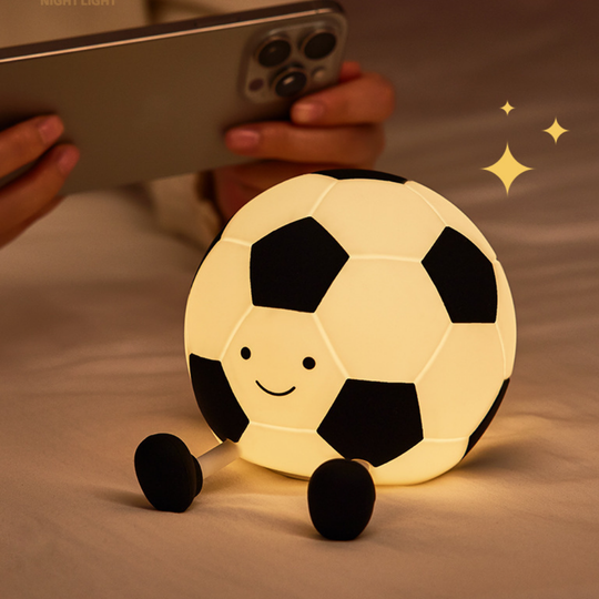 SoccerGlow – Silicone Soccer Ball Night Light with Touch Control