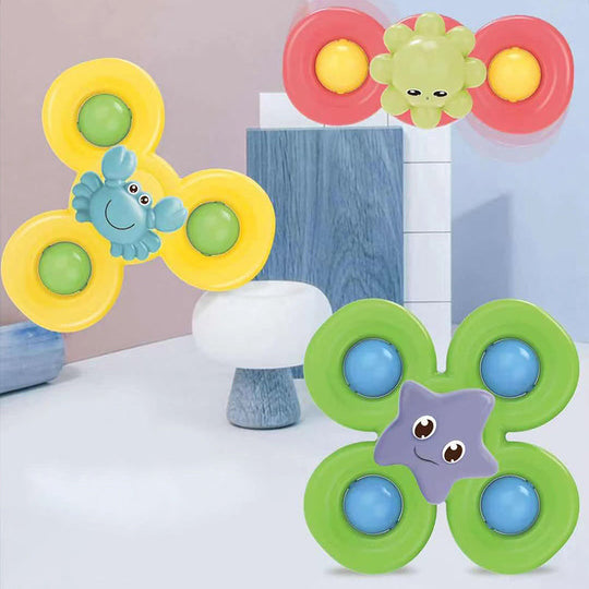 TwirlNest Baby Spinner Suction Toy Set — Calm Sensory Play