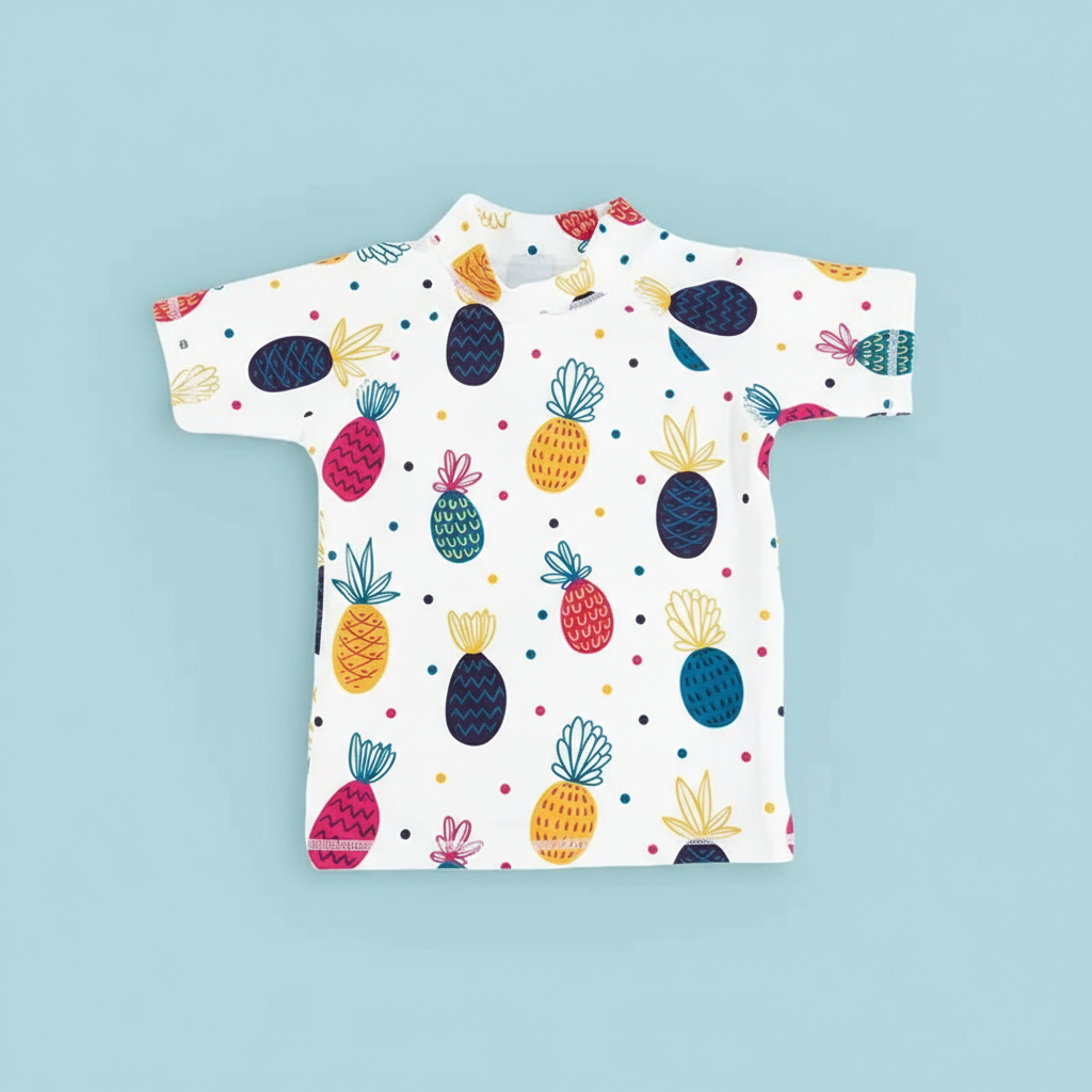 GlowDip kids swim shirt pineapple